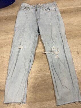 Universal Thread Light Blue Distressed Boyfriend Jeans